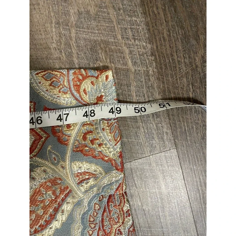 Waverly Lined Paisley Floral Rod Pocket Valance 50 x 18